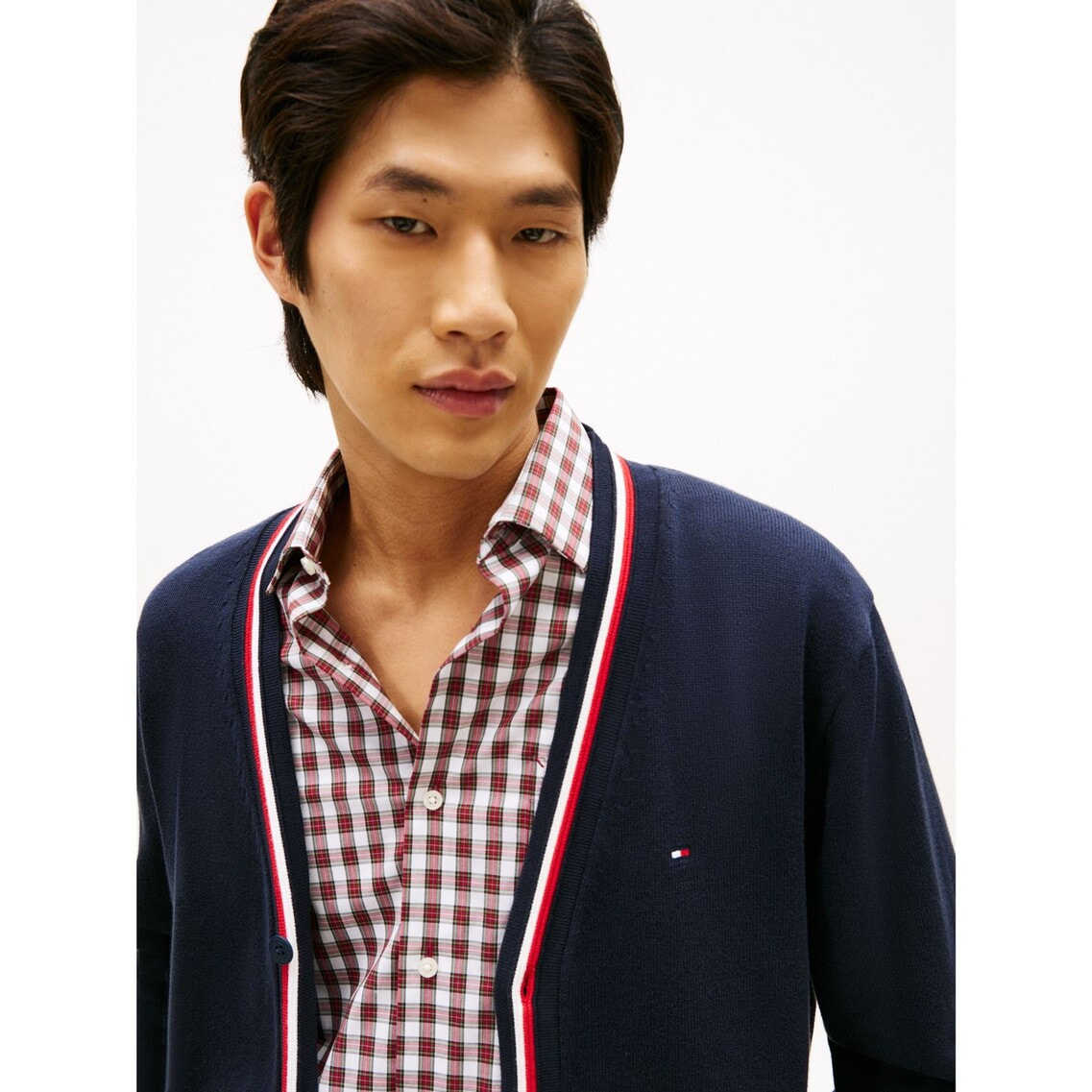 【NEW】トミー ヒルフィガー（ ）/シグネチャートリムカーディガン シグネチャートリムカーディガン | トミー ヒルフィガー | トミー