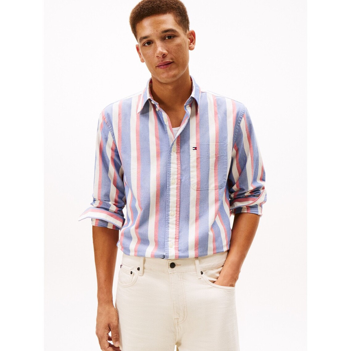 【NEW】トミー ヒルフィガー（ ）/ヘリテージオックスフォードアイコンストライプシャツ ヘリテージオックスフォードアイコンストライプシャツ | トミー