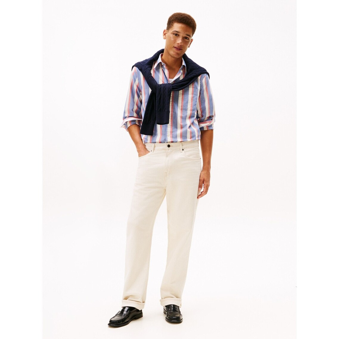 【NEW】トミー ヒルフィガー（ ）/ヘリテージオックスフォードアイコンストライプシャツ ヘリテージオックスフォードアイコンストライプシャツ | トミー