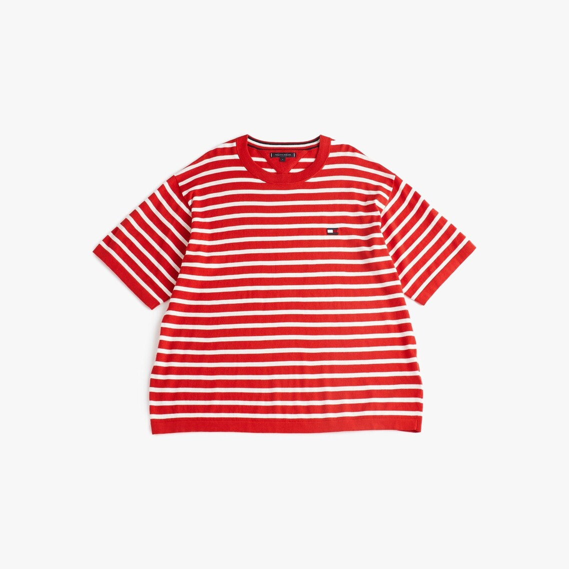 関税込＊ ＊ヒルフィガー リンガーニット Tシャツ 2点でさらに10％OFF】リンガーニットTシャツ | トミー