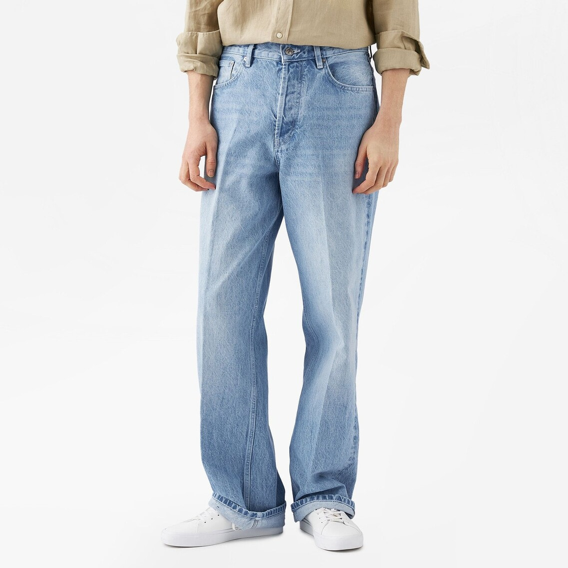 2点でさらに10％OFF】5ポケットワイドジーンズ | トミー