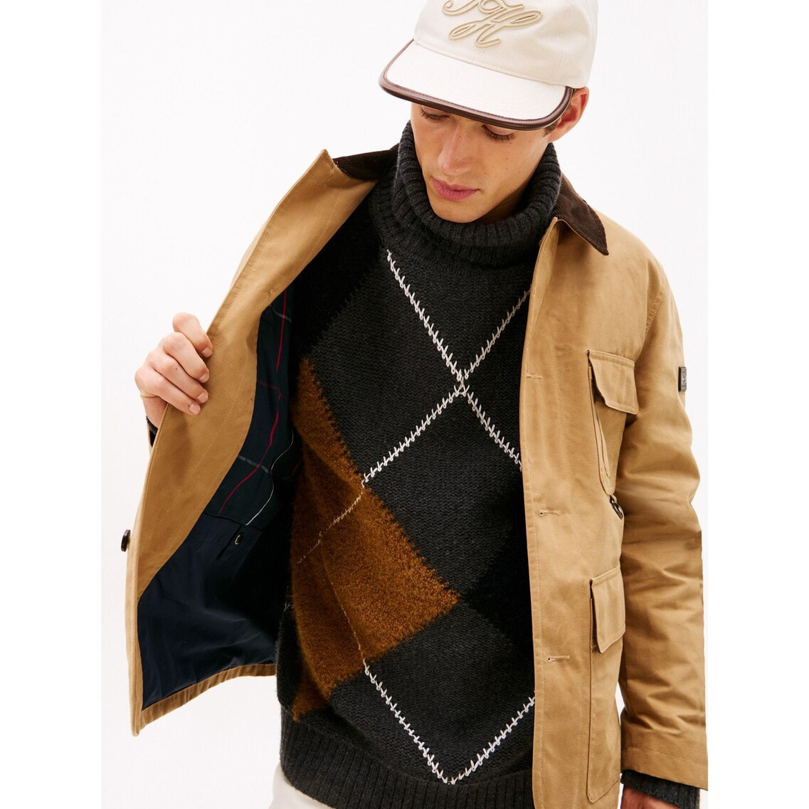 JungHaeIn着用】ワックスバーンジャケット | トミー ヒルフィガー