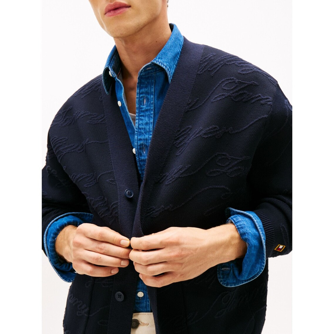 ジャカードVネックカーディガン | トミー ヒルフィガー | トミー