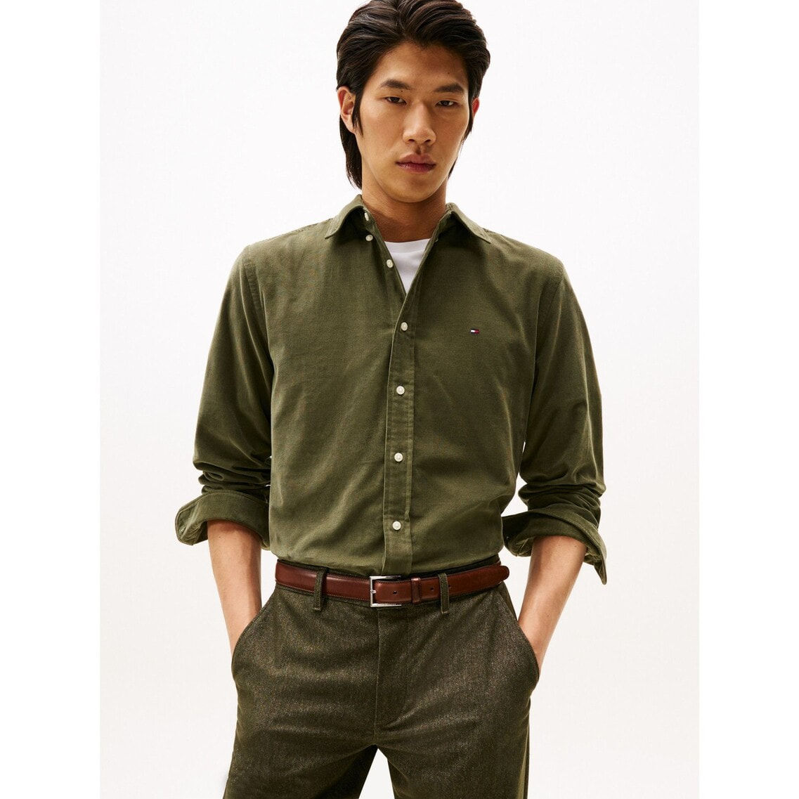ソリッドコーデュロイシャツ | トミー ヒルフィガー | トミー