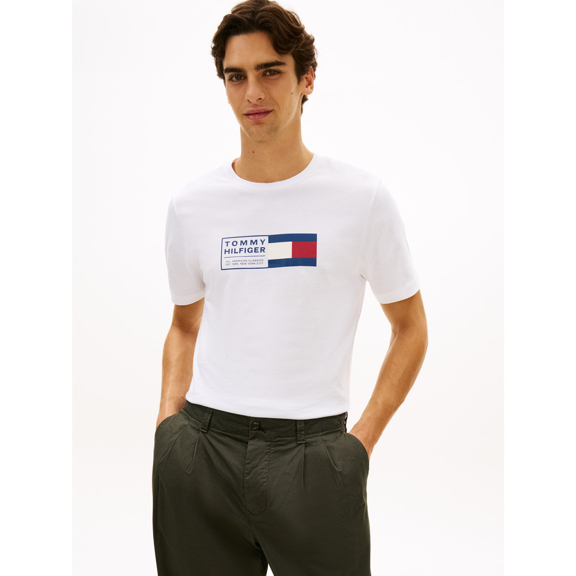 ブランドラブテキストボックスTシャツ | トミー ヒルフィガー | トミー