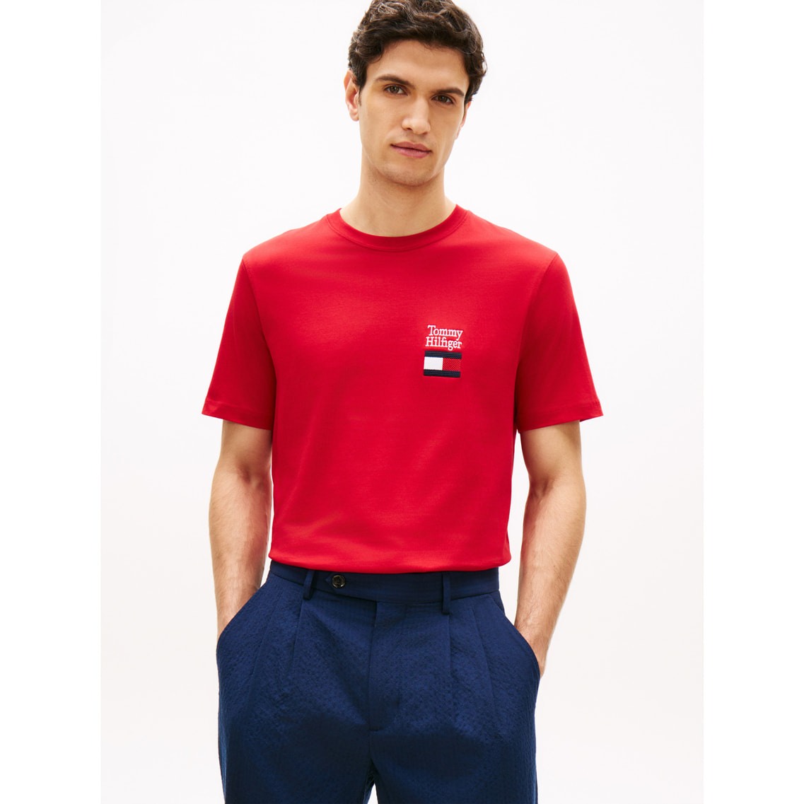 ブランドラブテキストスタックTシャツ | トミー ヒルフィガー | トミー