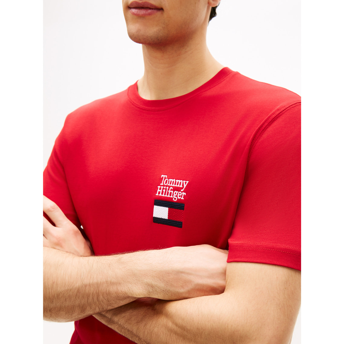 ブランドラブテキストスタックTシャツ | トミー ヒルフィガー | トミー