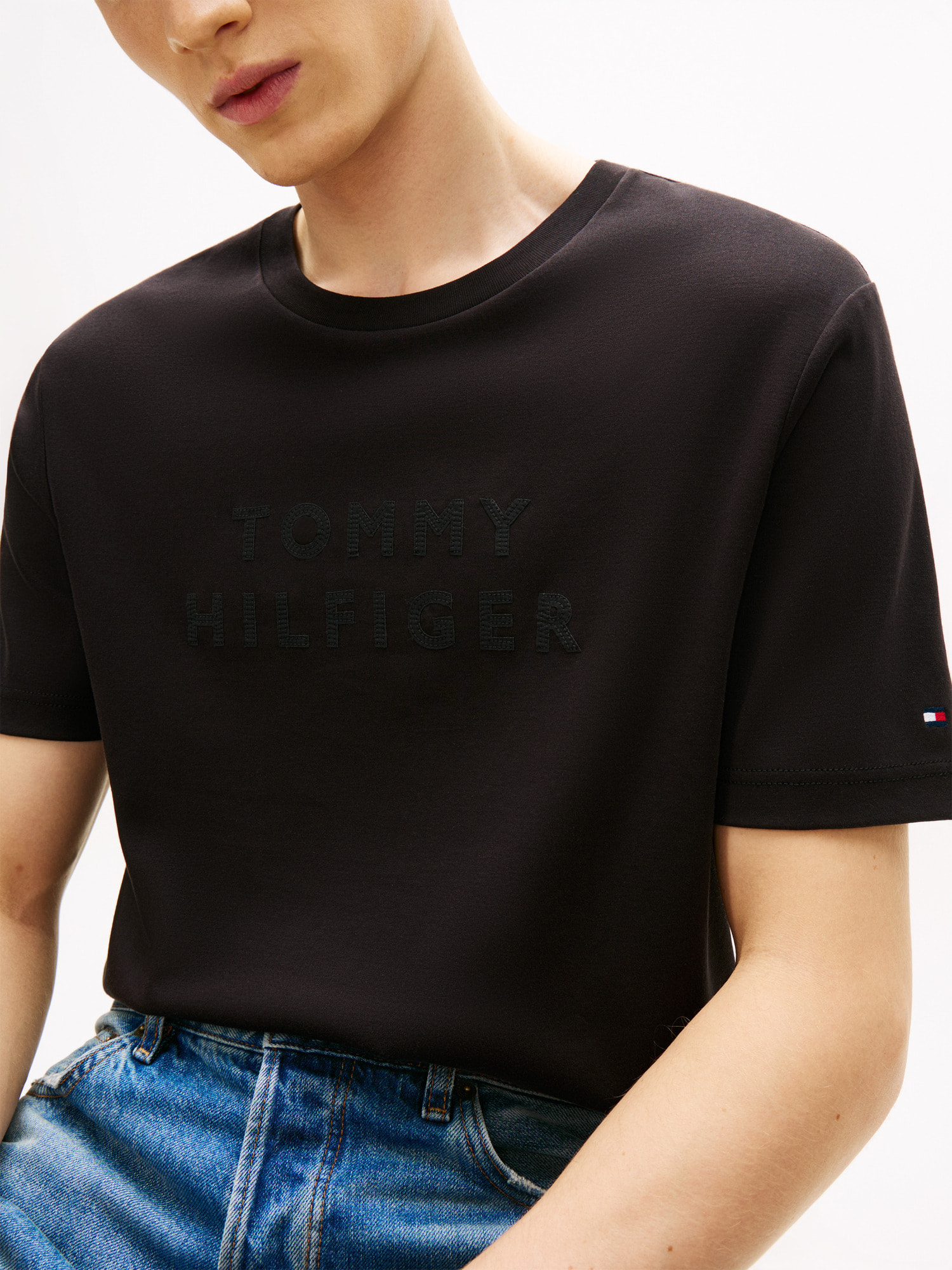 ミックスメディアインターロックTシャツ | トミー ヒルフィガー