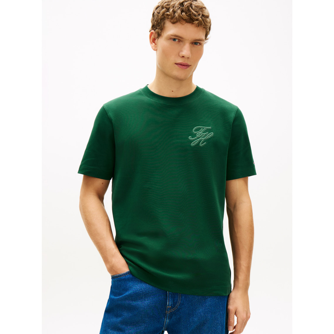 2点でさらに10％ off】インターロッククルーネックTシャツ | トミー