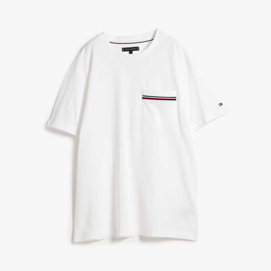グローバルストライプピケポケットTシャツ | トミー ヒルフィガー