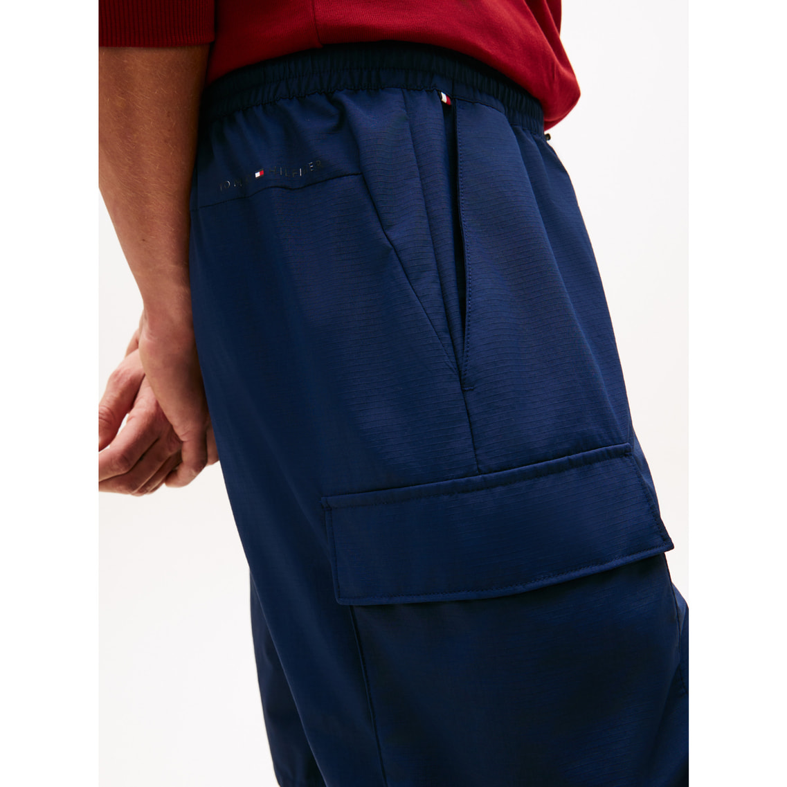 ダークブルー ショートパンツ バックポケット付き 2点でさらに10％ off】カーゴショートパンツ | トミー ヒルフィガー