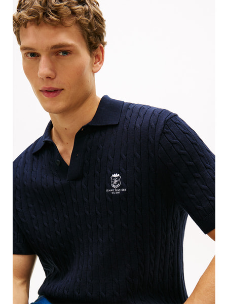 【良品】トミーヒルフィガー　ダイブチャーター　ポロシャツ　S TOMMY HILFIGER（トミー・ヒルフィガー） ポロシャツ ピケアンダー