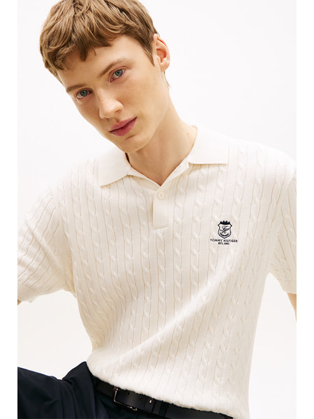 【良品】トミーヒルフィガー　ダイブチャーター　ポロシャツ　S TOMMY HILFIGER（トミー・ヒルフィガー） ポロシャツ ピケアンダー