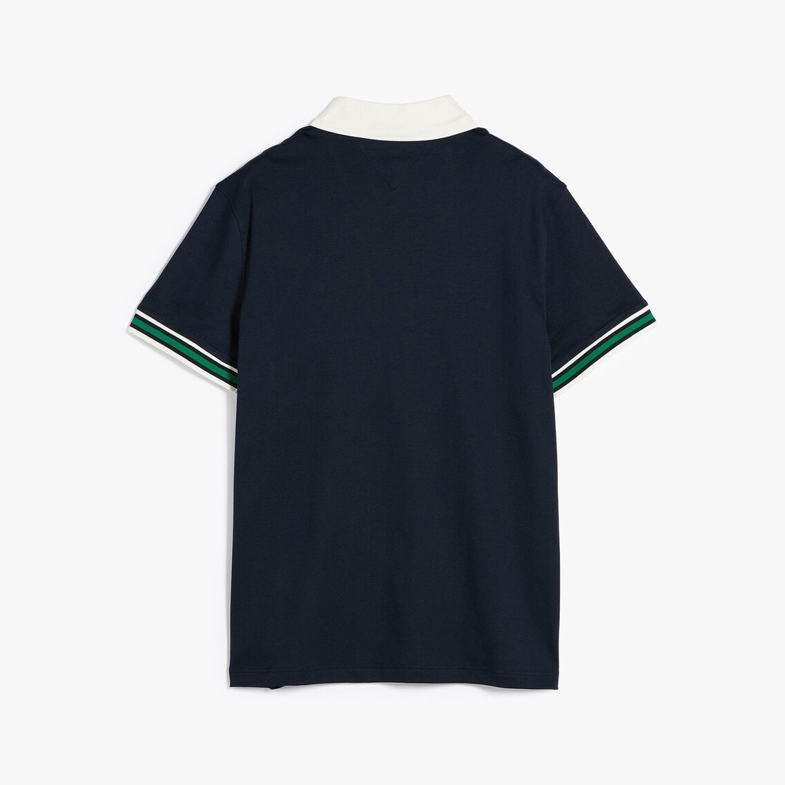 【美品】THE ROW ネイビー ポロシャツ 半袖 イタリア製 Vネックピケリラックスフィットポロシャツ | トミー ヒルフィガー