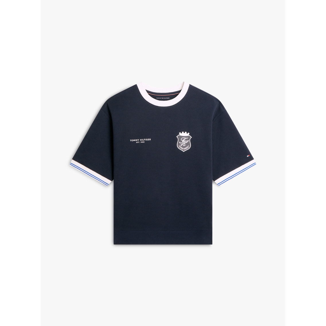 2点でさらに10％ off】スクリプトショートスリーブスウェットシャツ 