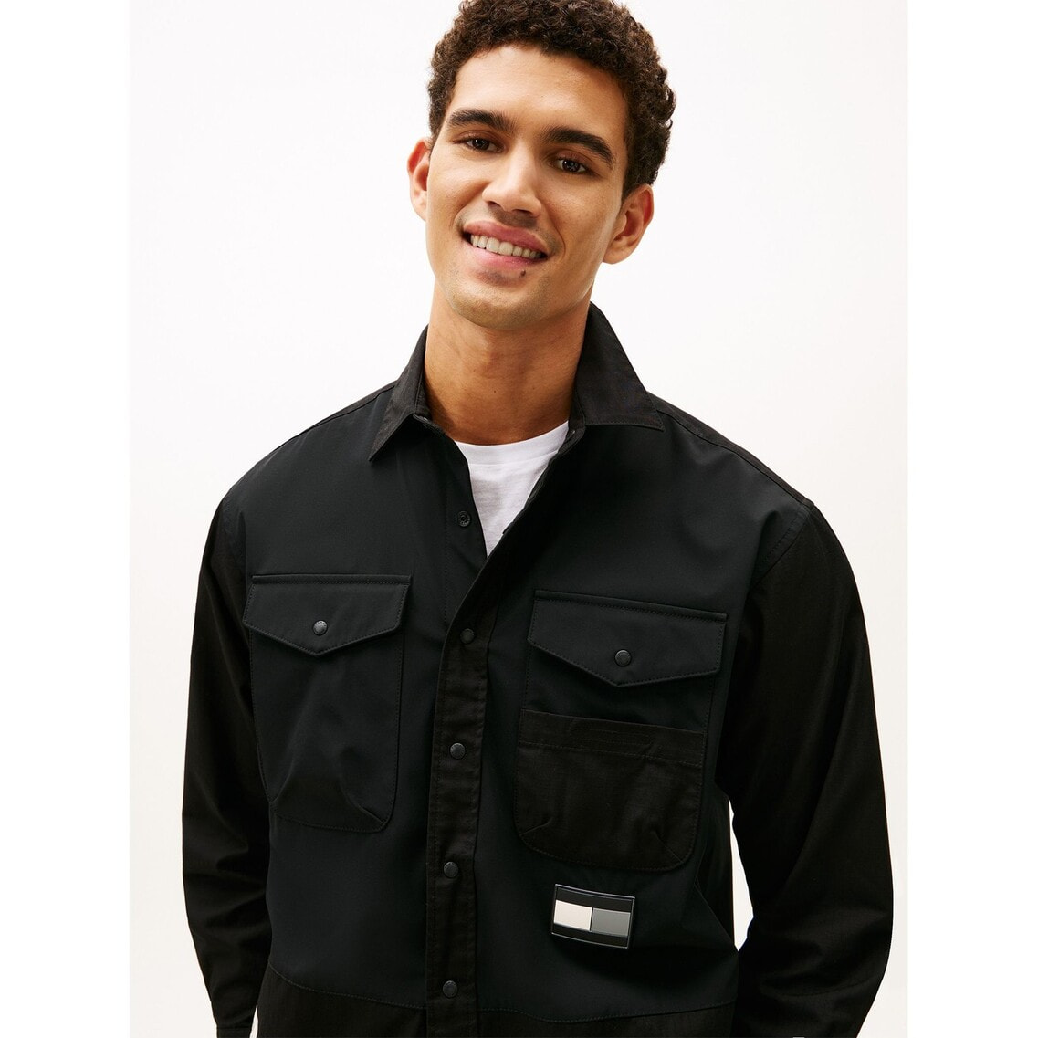 ミックスファブリックユーティリティシャツ | トミー ヒルフィガー