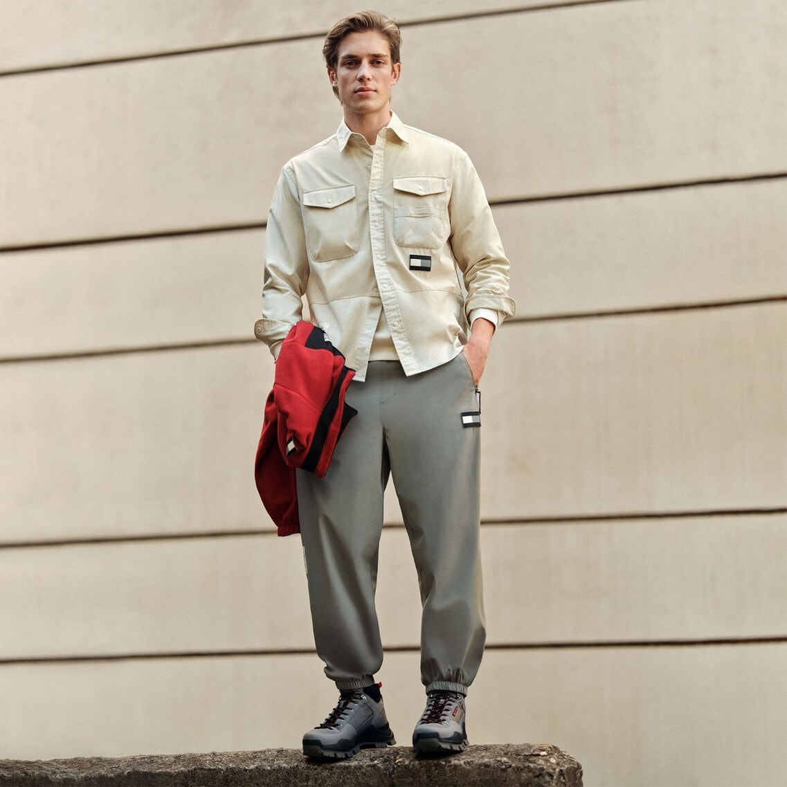 3点でさらに10％OFF】MODERN ATHLETIC ナイロントラックパンツ