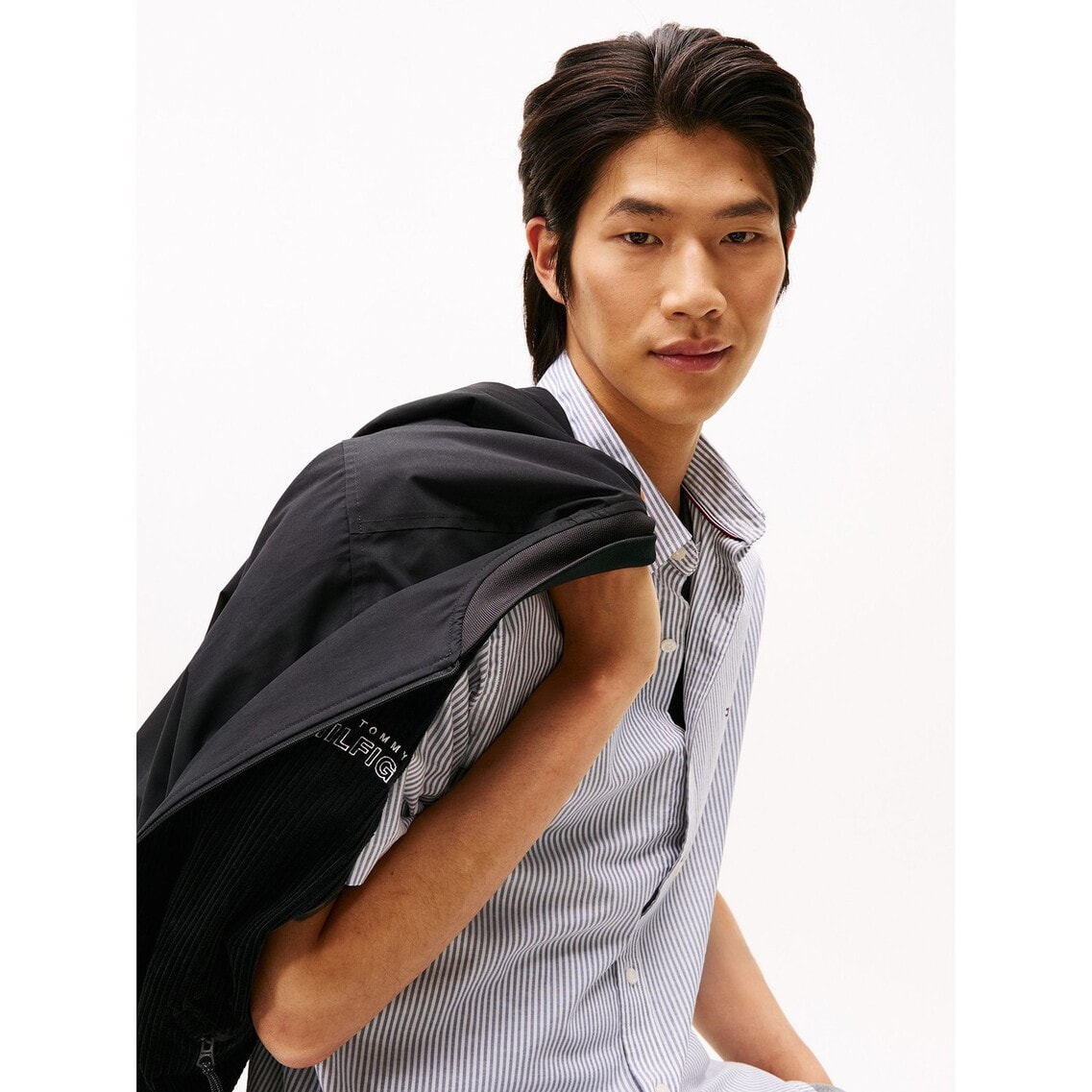 MODERNATHLETICミックスメディアリバーシブルボンバージャケット