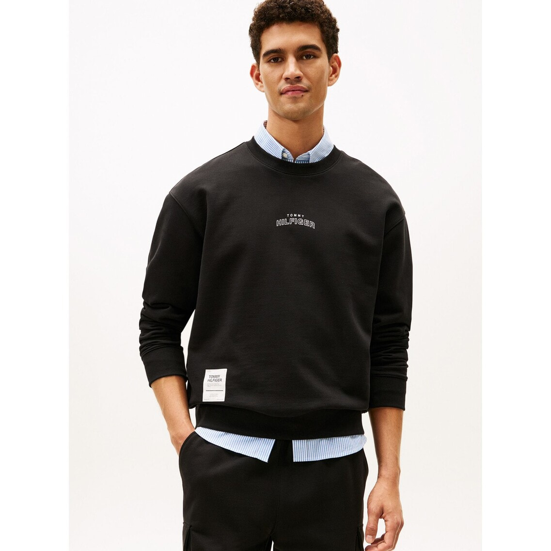 トミーヒルフィガーゴルフ M トレーナー スウェット グレー Vネック