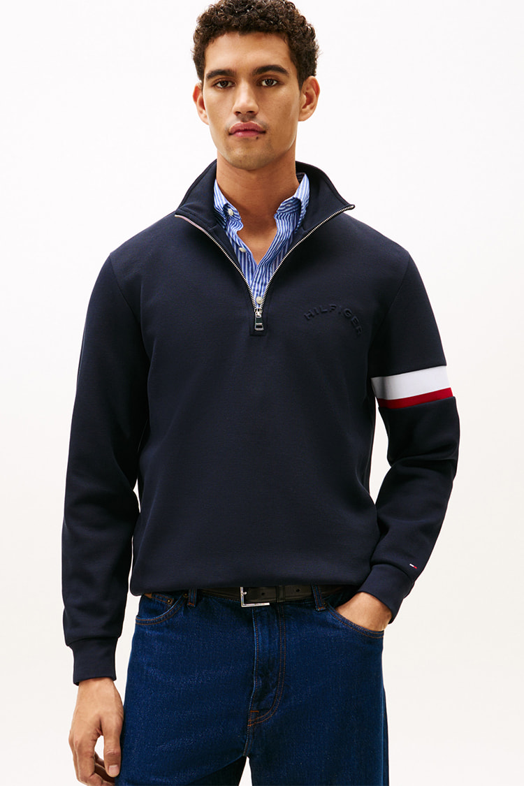 ジップアップニットジャケット | トミー ヒルフィガー | トミー
