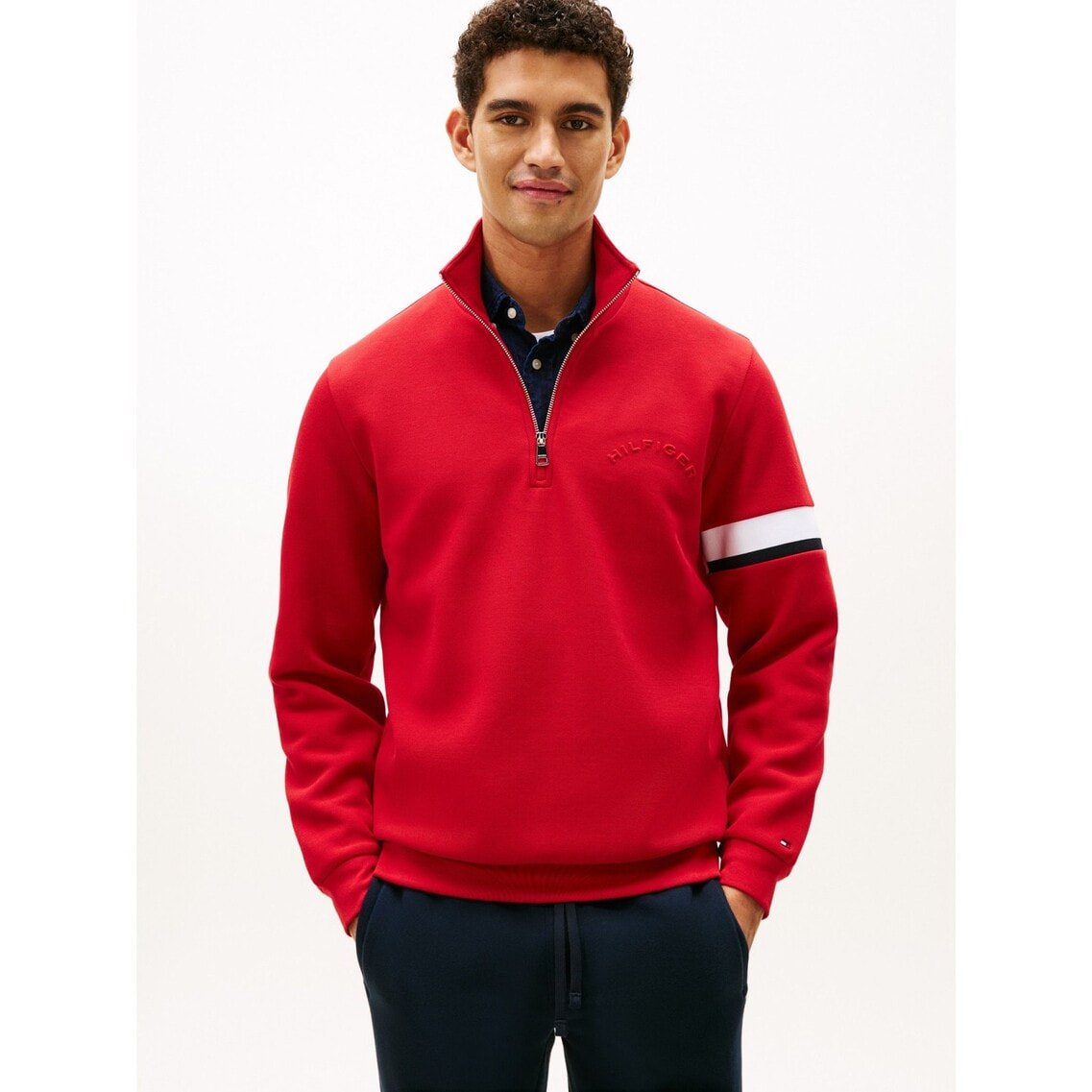 トミ専用 ピケインスティテューショナル1/4ジップトレーナー | トミー