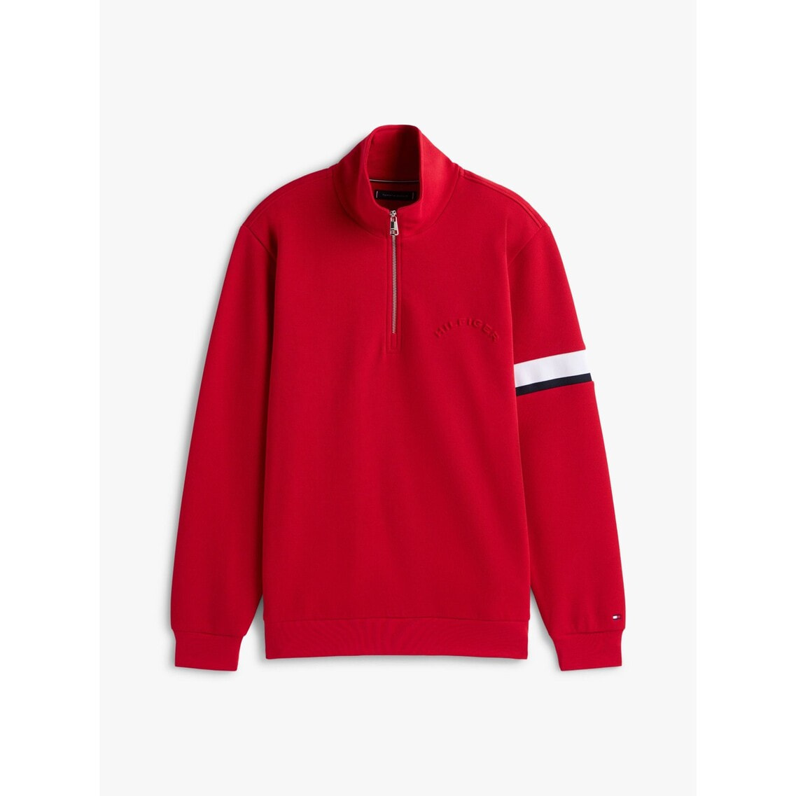 とむー ピケインスティテューショナル1/4ジップトレーナー | トミー