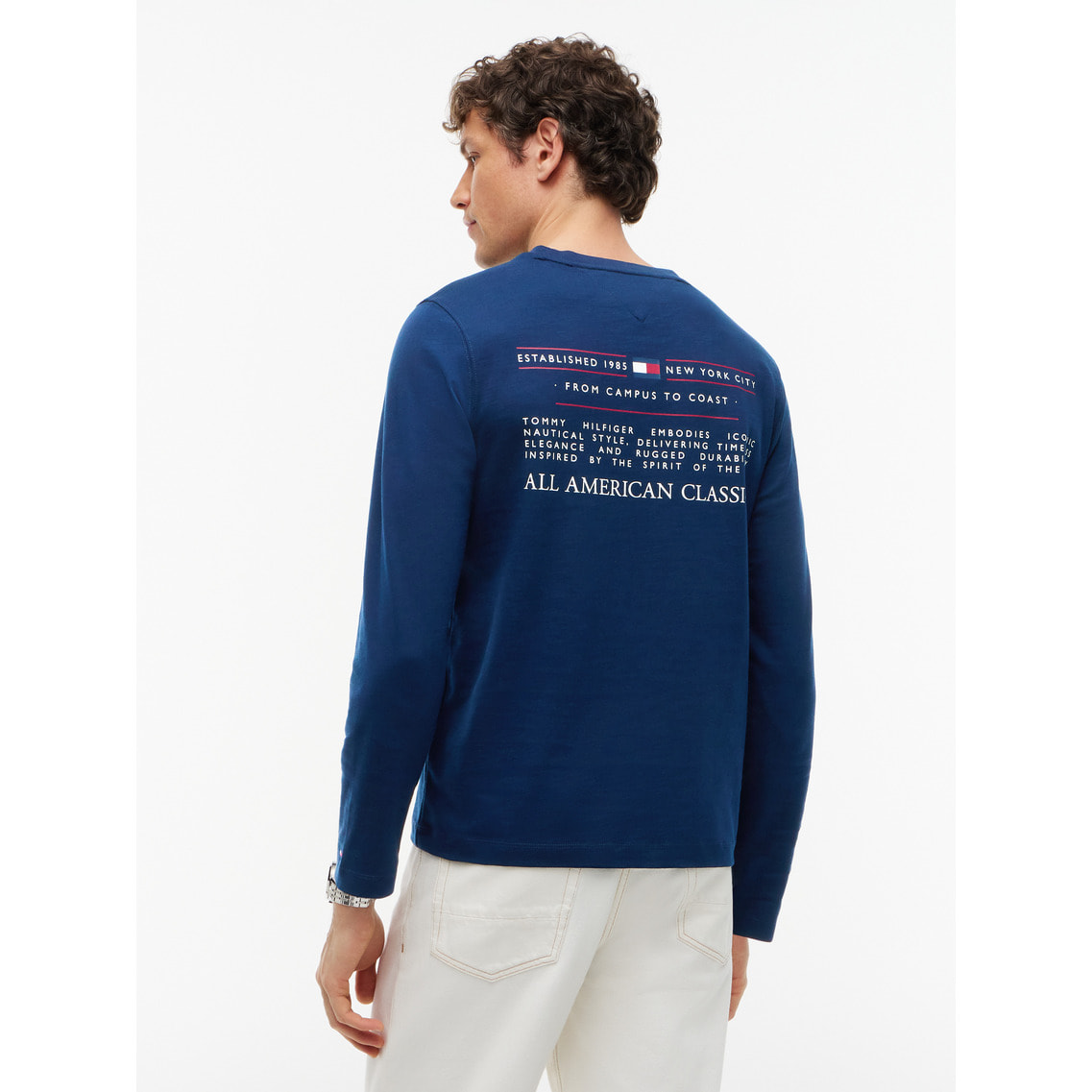 ヘリテージシリーズテキストロングスリーブTシャツ | トミー 