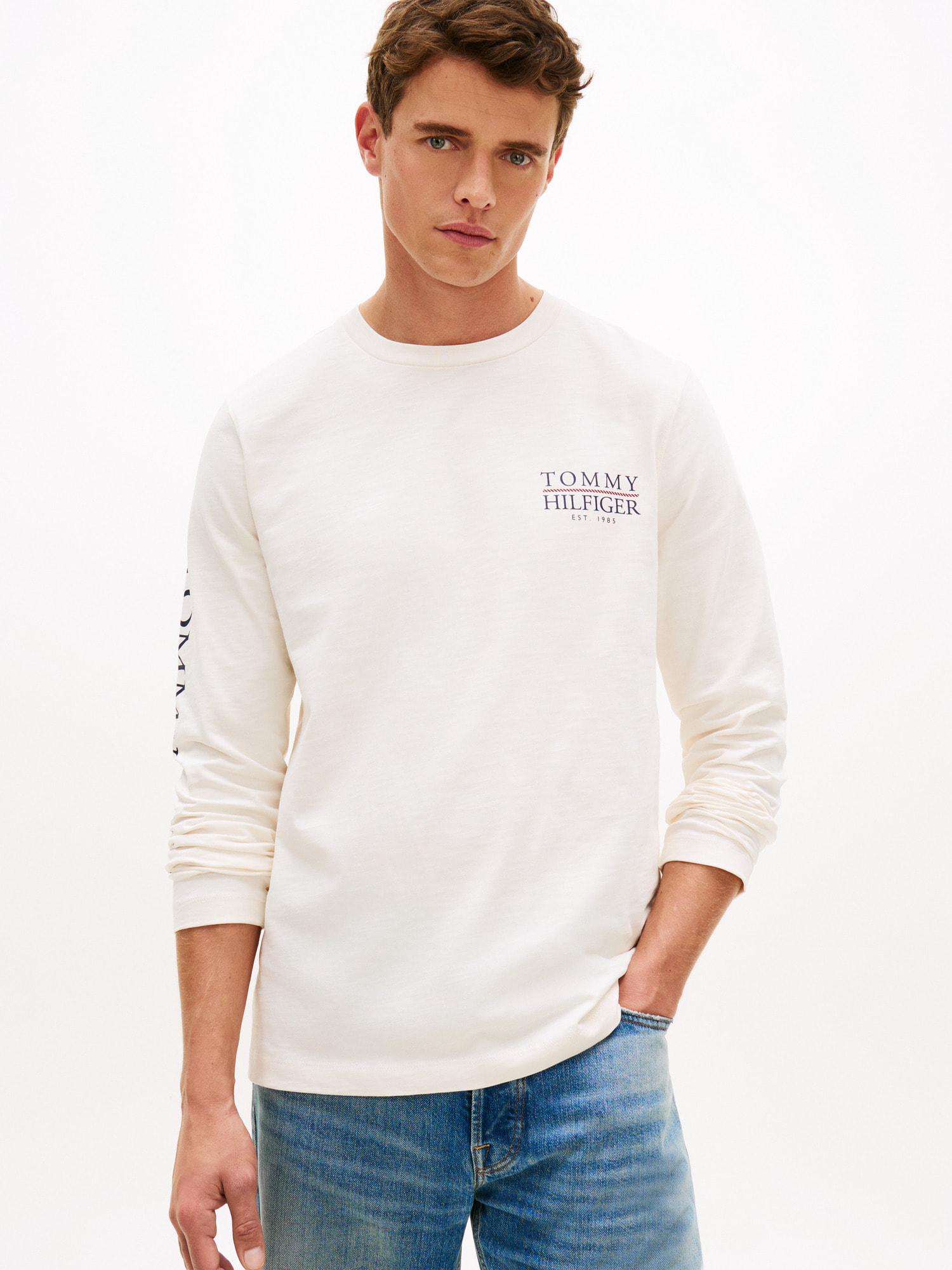 ヘリテージシリーズテキストロングスリーブTシャツ | トミー