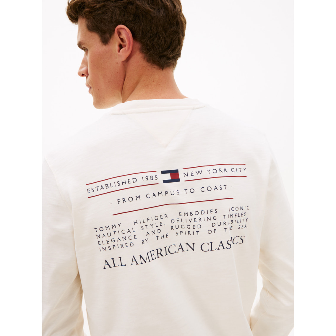 ヘリテージシリーズテキストロングスリーブTシャツ | トミー