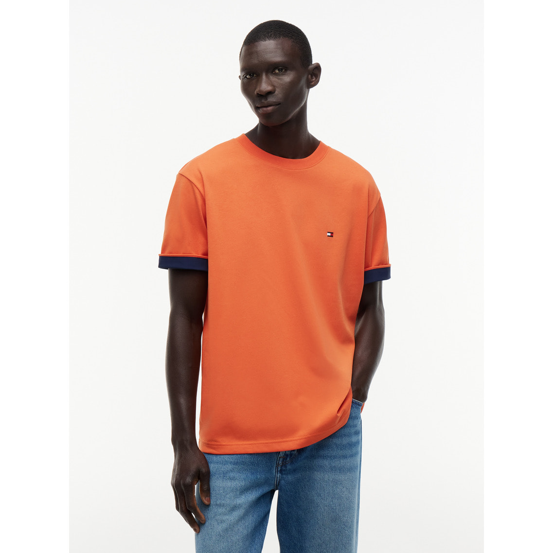 異素材MIXショートスリーブTシャツ | トミー ヒルフィガー | トミー
