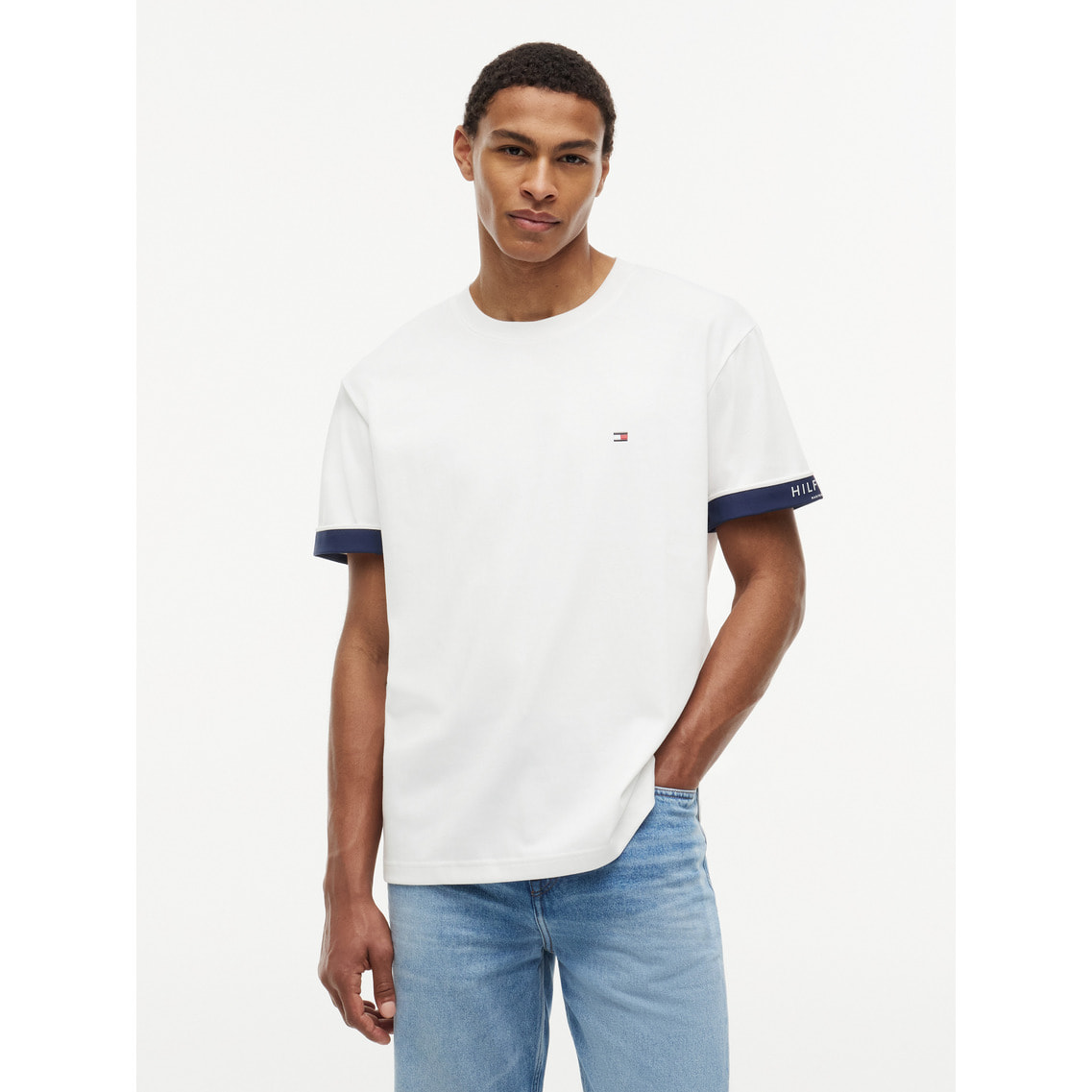 異素材MIXショートスリーブTシャツ | トミー ヒルフィガー | トミー