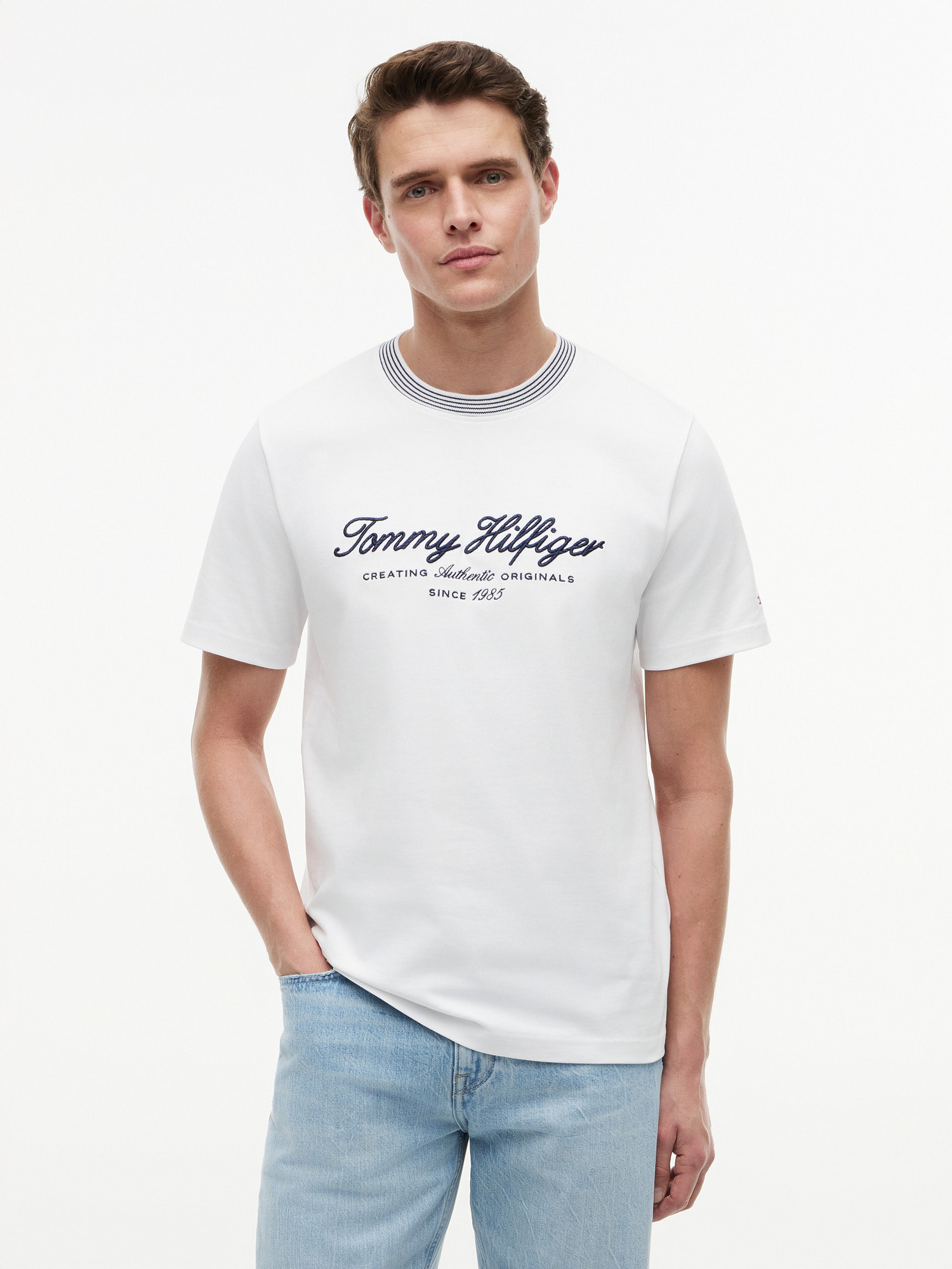 グラフィックロゴ半袖ジャージーTシャツ | トミー ヒルフィガー