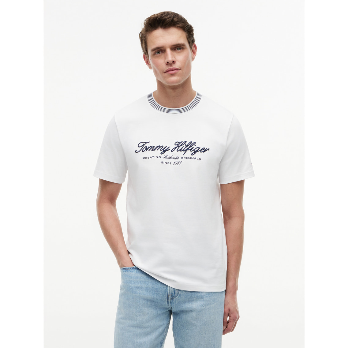 グラフィックロゴ半袖ジャージーTシャツ | トミー ヒルフィガー