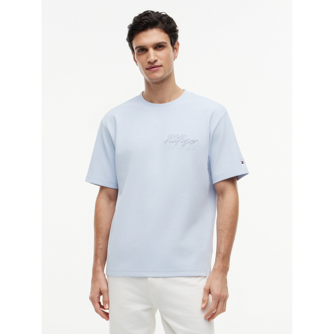 ジャカードロープロゴ入りリラックスTシャツ | トミー ヒルフィガー