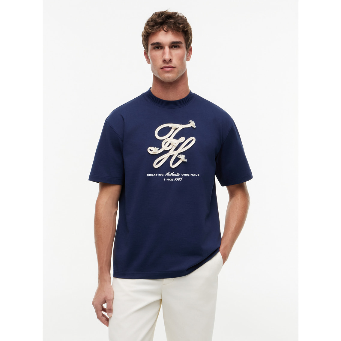 アップリケグラフィックリラックスTシャツ | トミー ヒルフィガー