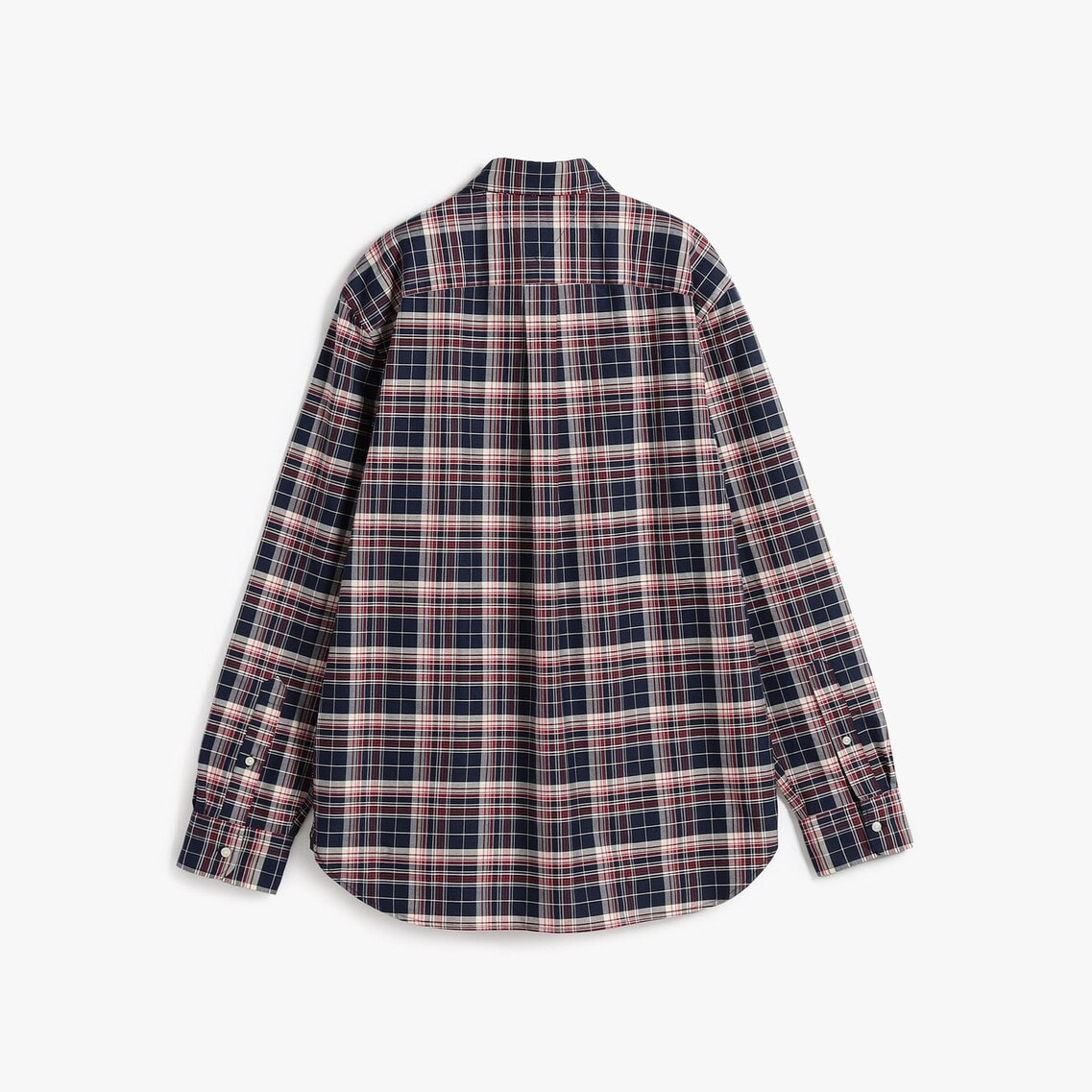 コットンオックスフォードヘリテージプレイドルーズフィットシャツ