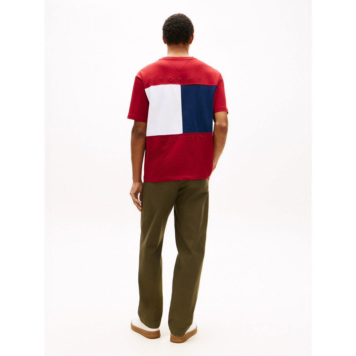 2点でさらに10％ off】クルーネックフラッグTシャツ | トミー 