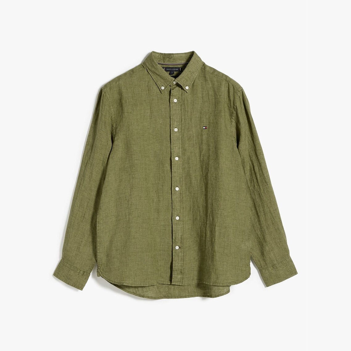 2点でさらに10％ off】ピグメント加工リネンソリッドシャツ | トミー