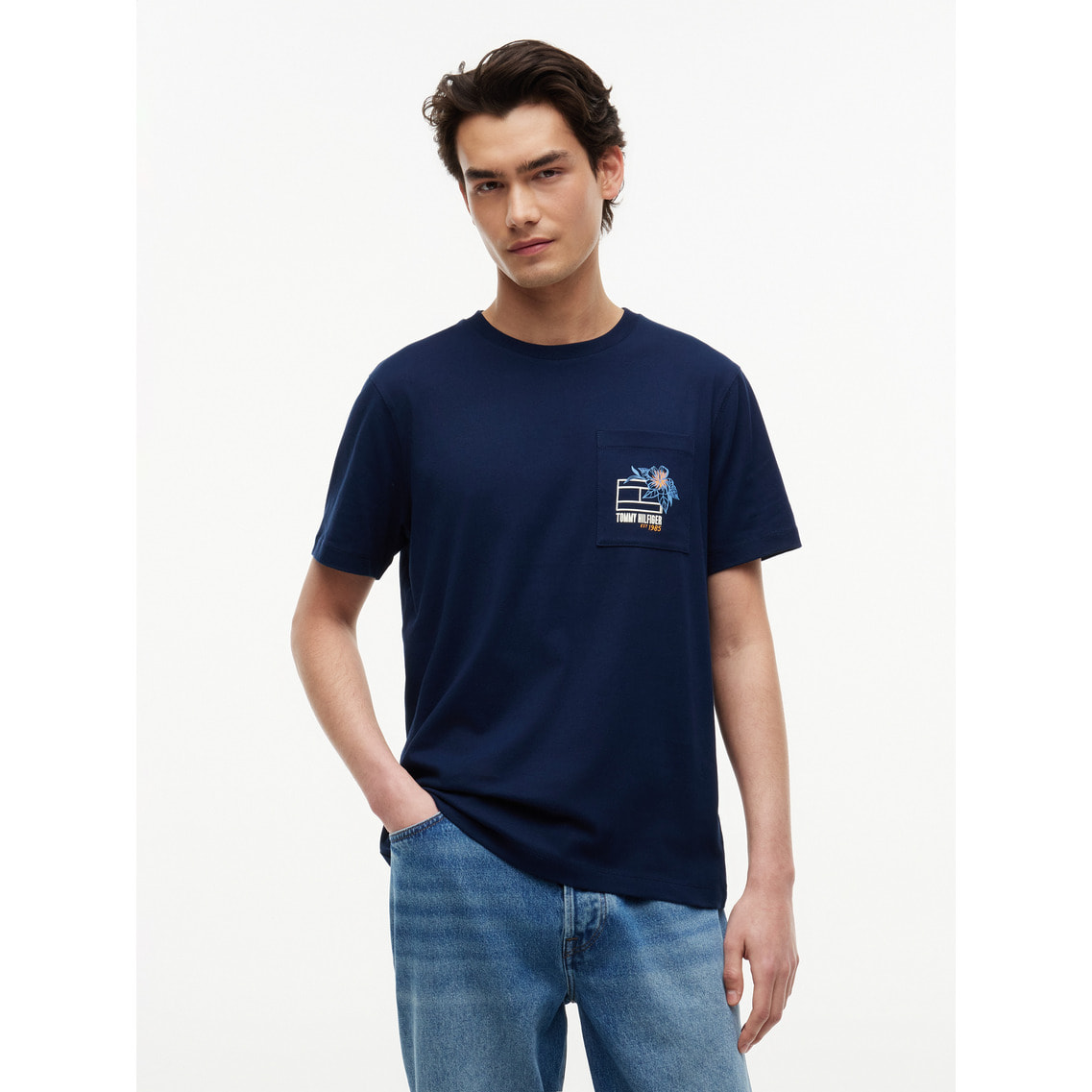 花柄グラフィックポケットTシャツ | トミー ヒルフィガー | トミー