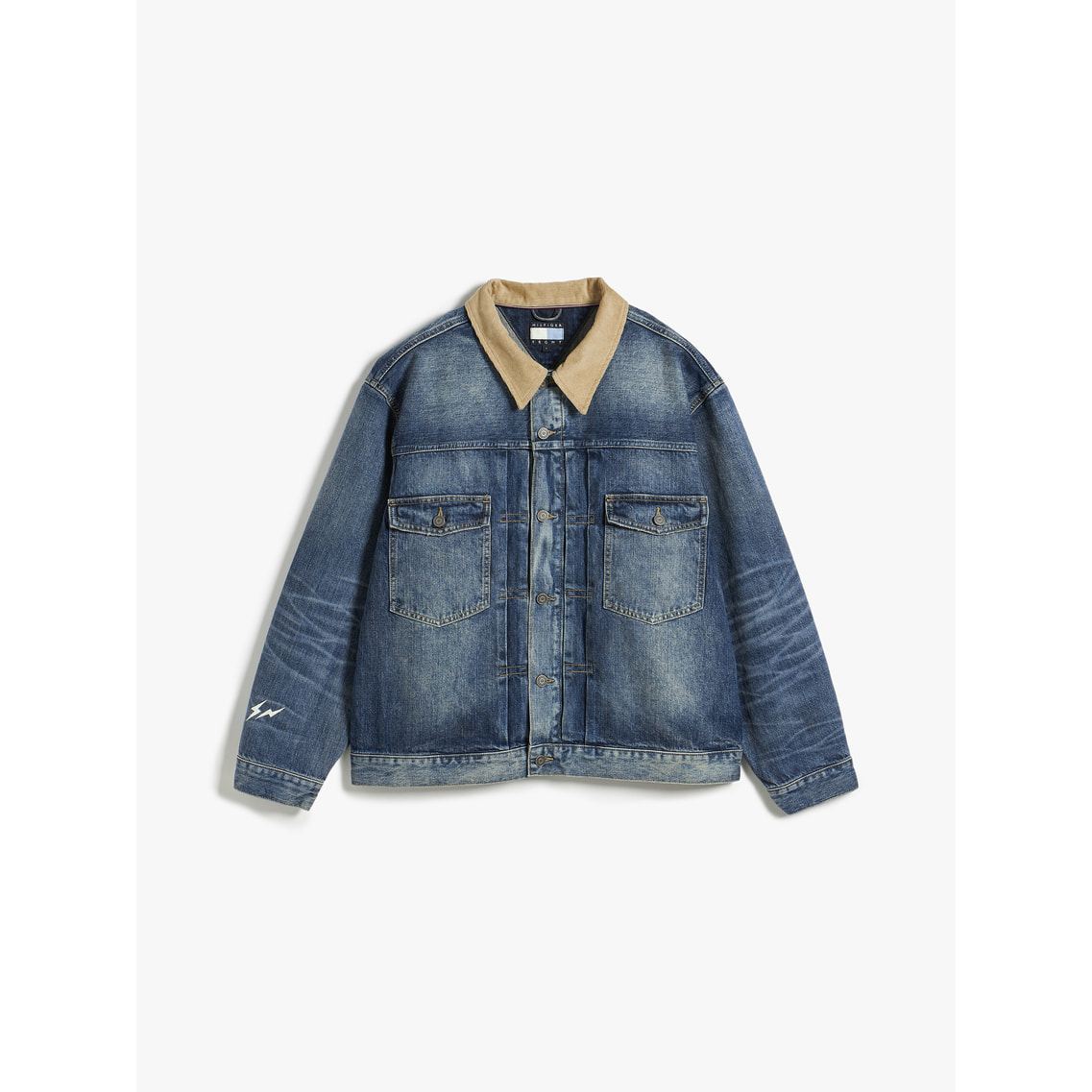 トミー ヒルフィガー ビッグロゴ デニムジャケット M Tommy Hilfiger x FRGMT デニムトラッカージャケット | トミー