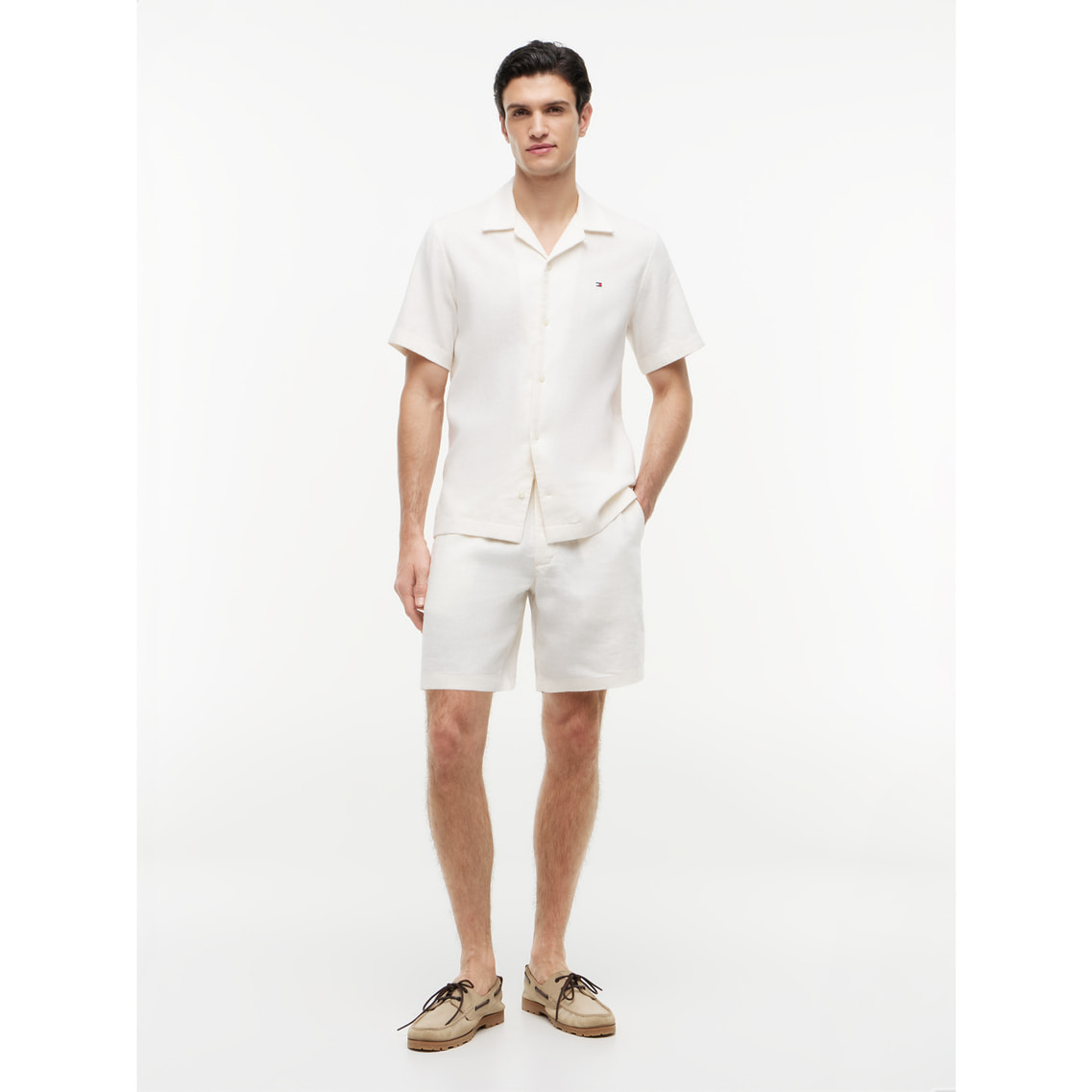 2点でさらに10％ off】リネンショートパンツ | トミー ヒルフィガー