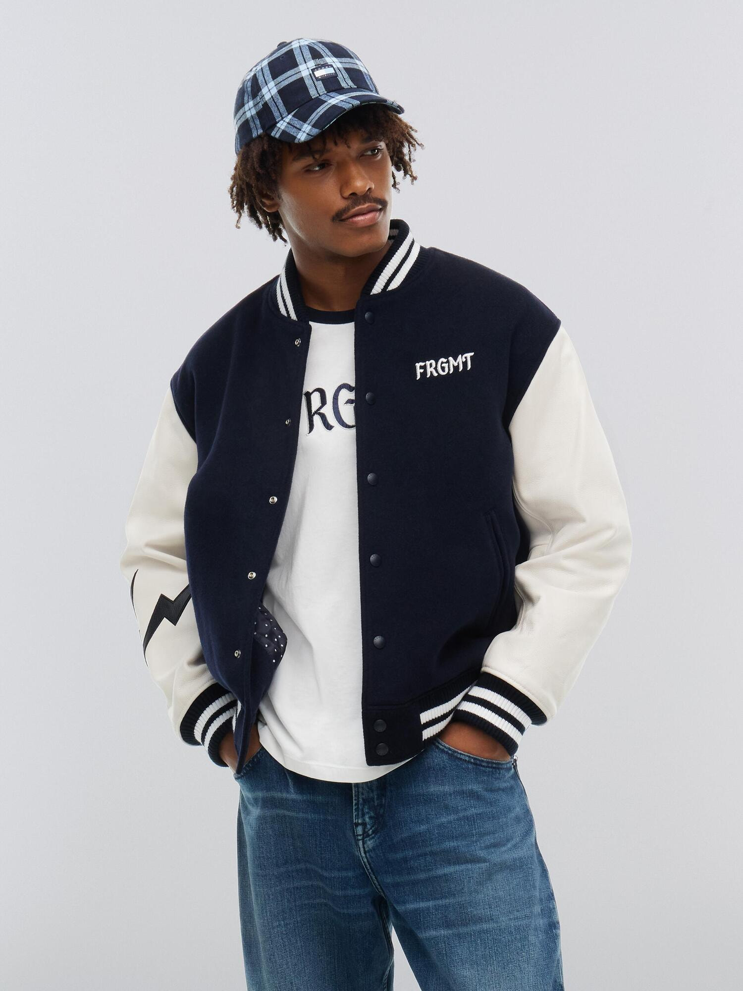 Tommy Hilfiger x FRGMT レザーバーシティジャケット | トミー