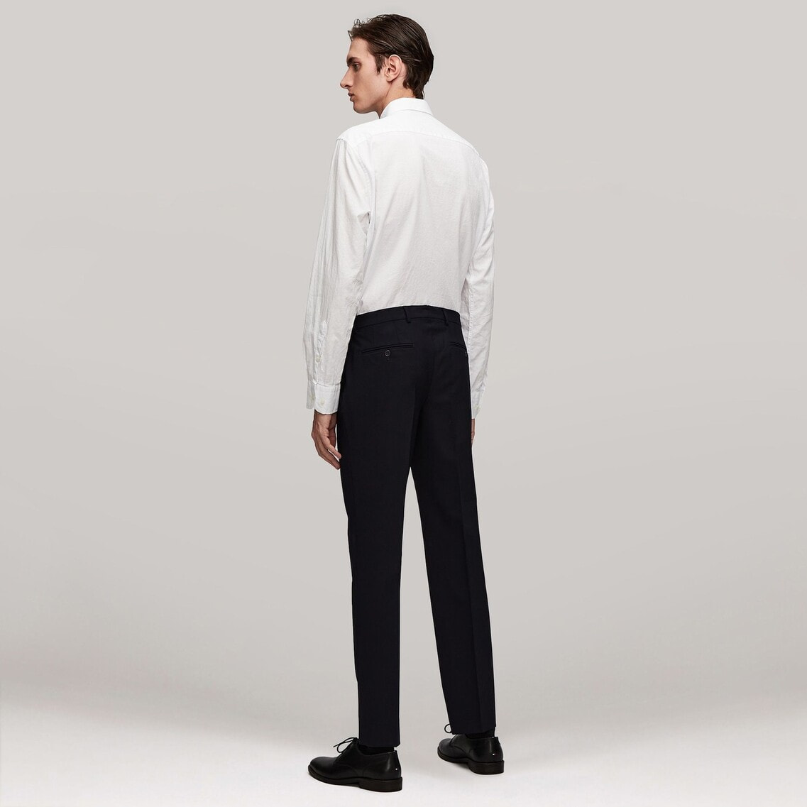 【関税込み】Rohe トープ ラウンドレッグ テーラードパンツ BANANA REPUBLIC公式オンラインストア | シグネチャー ホップ