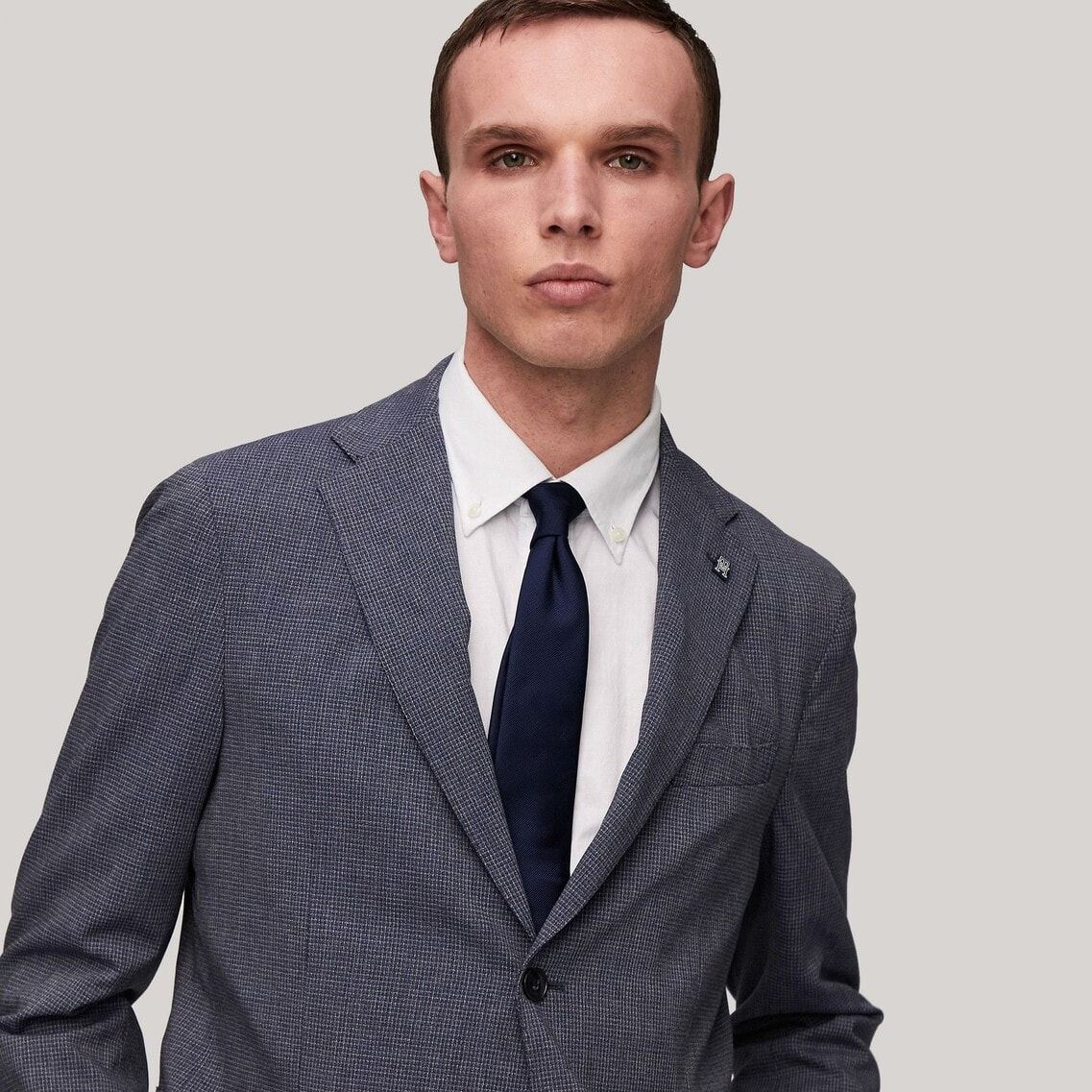 極美品　トミーヒルフィガー　テーラードジャケット　金ボタン　トリコロール　2XL トミー ヒルフィガー TOMMY HILFIGER ゴールドボタンツイル