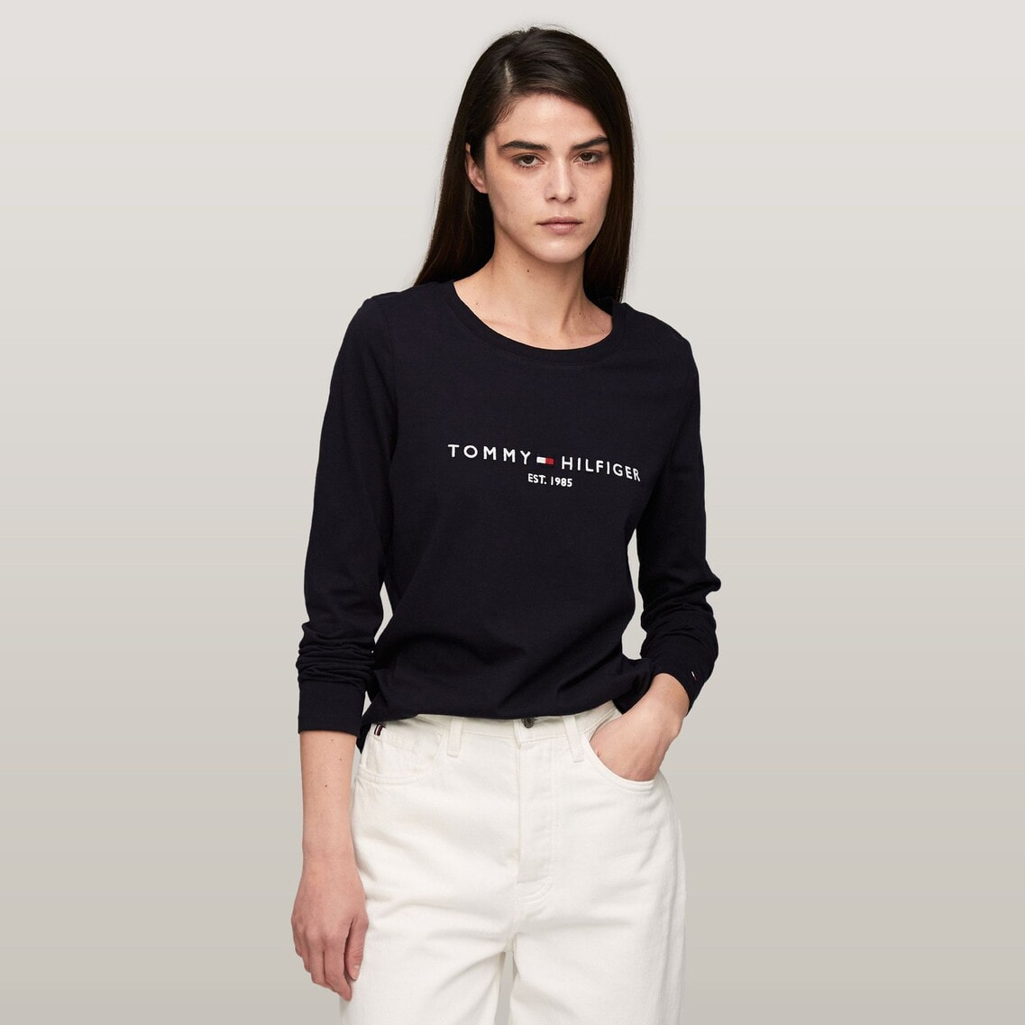 ベーシックロゴロングスリーブTシャツ | TOMMY HILFIGER | Tommy