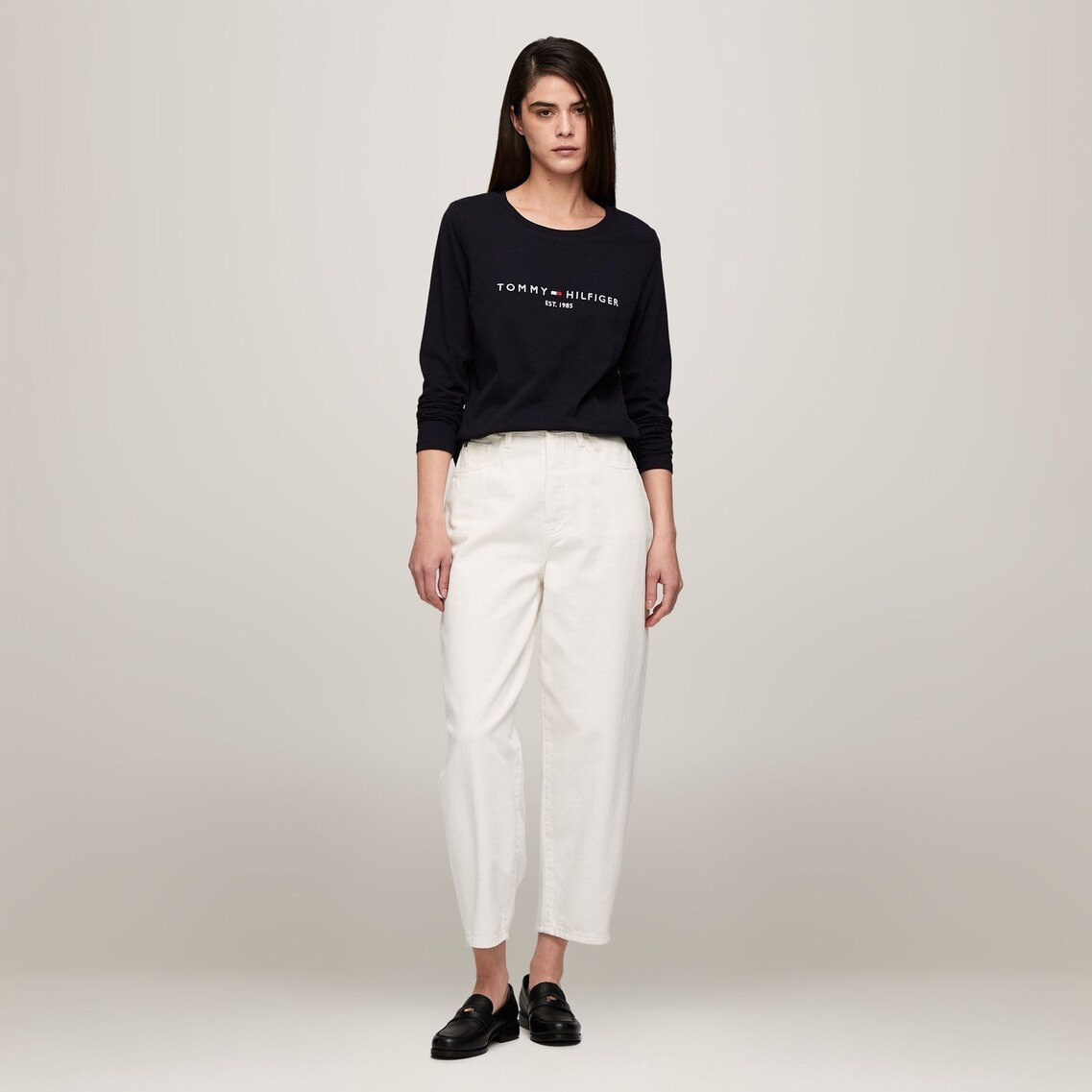 ベーシックロゴロングスリーブTシャツ | トミー ヒルフィガー