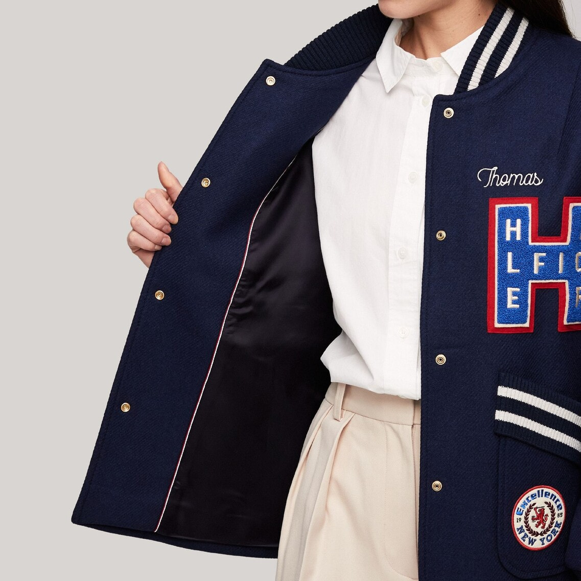 カレッジウールブレンドバーシティジャケット | TOMMY HILFIGER