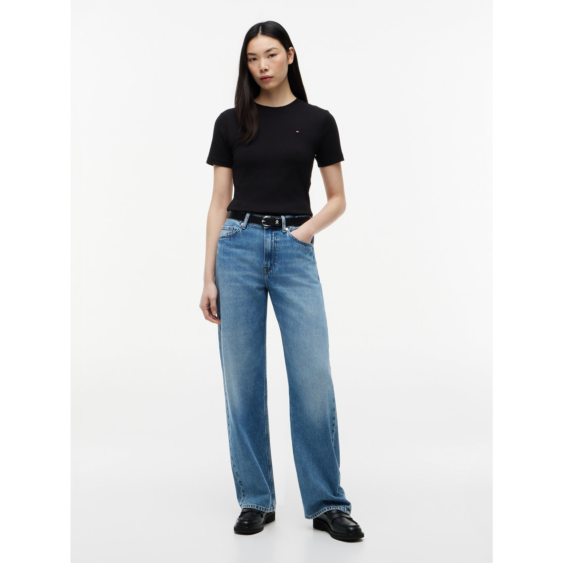 2点でさらに10％ off】スリムクルーネックショートスリーブTシャツ