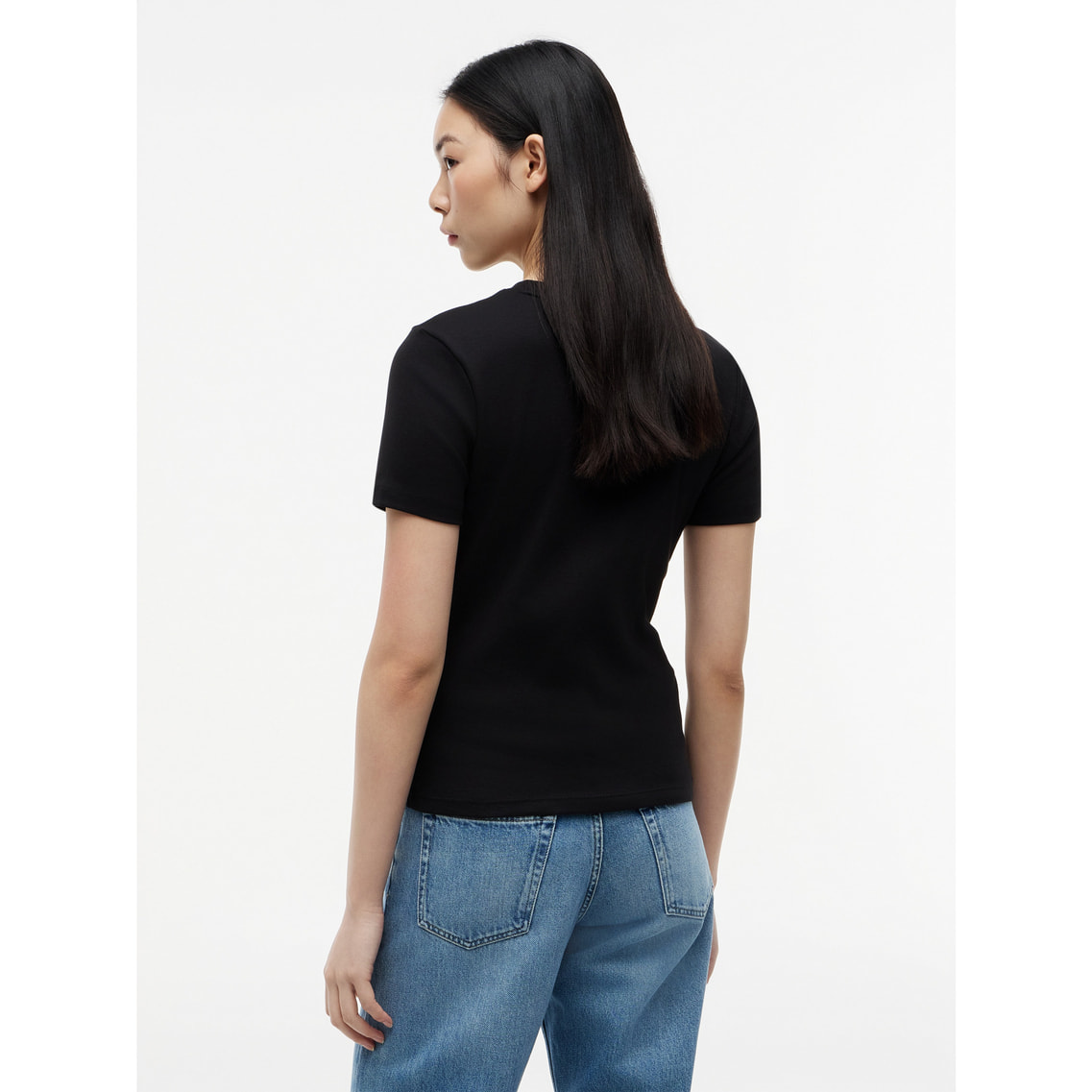 2点でさらに10％ off】スリムクルーネックショートスリーブTシャツ