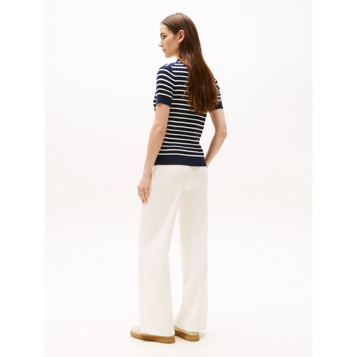 トミー ヒルフィガー   ポインテルポロセーター （ホワイト） トミー ヒルフィガー TOMMY HILFIGER ポインテルポロセーター